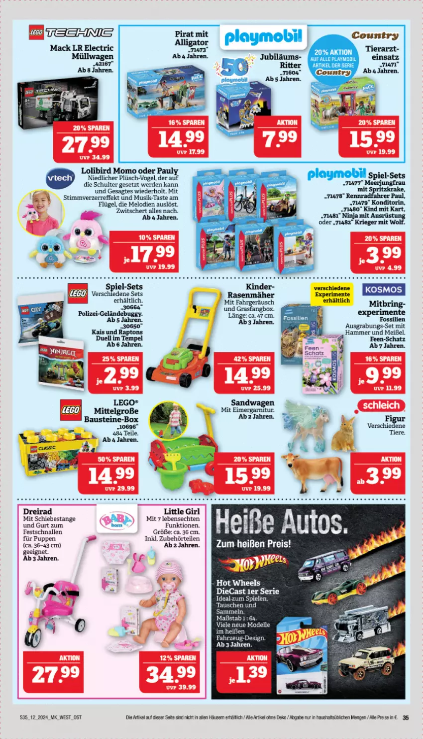 Aktueller Prospekt Marktkauf - Prospekt - von 17.03 bis 23.03.2024 - strona 37 - produkty: dell, Dreirad, eimer, eis, elle, ente, erde, garnitur, Mode, playmobil, Plüsch, Puppe, reis, ring, Spiele, Ti, Tiere