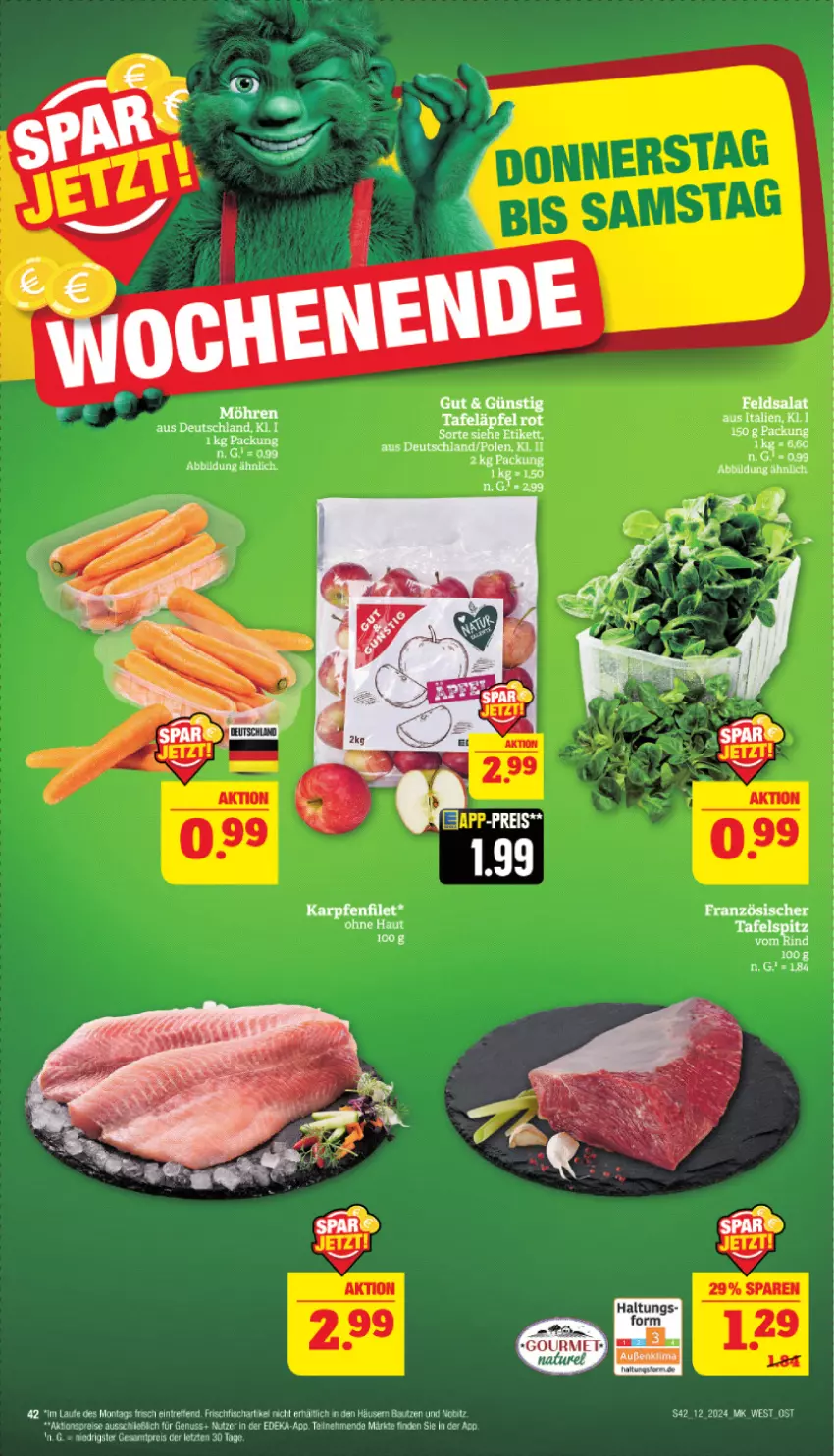 Aktueller Prospekt Marktkauf - Prospekt - von 17.03 bis 23.03.2024 - strona 44 - produkty: Bau, eis, feldsalat, filet, fisch, frischfisch, reis, salat, tafeläpfel, tafelspitz, Ti, ZTE