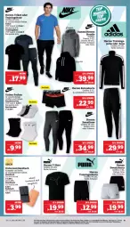 Gazetka promocyjna Marktkauf - Prospekt - Gazetka - ważna od 23.03 do 23.03.2024 - strona 43 - produkty: Bad, badetuch, duschtuch, eis, handtuch, hose, Jacke, puma, reis, retroshorts, schuhe, shirt, shorts, sneaker, sneakersocken, socken, Sport, sportsocken, Sweathose, sweatshorts, T-Shirt, Ti, Trainingshose, Trikot, tuc