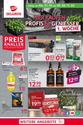 Gazetka promocyjna Selgros - Food - Gazetka - ważna od 06.11 do 06.11.2024 - strona 1 - produkty: Apple, bacon, beutel, bio, caramel, jack daniel, Jack Daniel’s, karamell, LG, milch, pommes, schnitten, Ti, whiskey