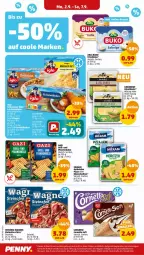 Gazetka promocyjna Penny - Prospekte - Gazetka - ważna od 07.09 do 07.09.2024 - strona 10 - produkty: Alwa, arla, arla buko, Buko, cornetto, eis, frischkäse, gin, grill, Käse, langnese, LG, milram, Müller, nuss, Ofen, pfanne, pfannen, pfannenkäse, pizza, Reibekäse, reis, salami, steinofen, Ti, wagner, ZTE