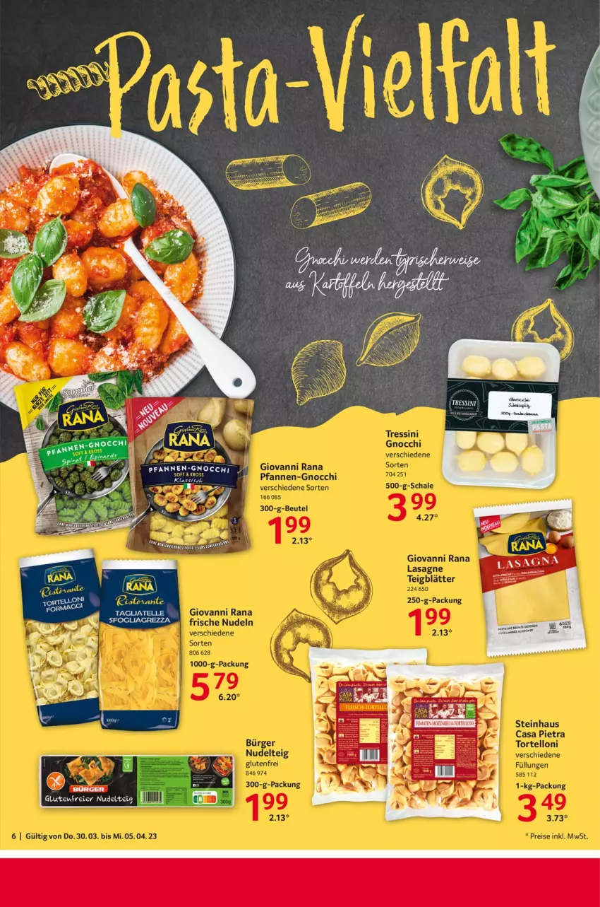 Aktueller Prospekt Selgros - Food - von 30.03 bis 05.04.2023 - strona 6 - produkty: eier, nudel, pfanne, pfannen, rel, tomate, tomaten, torte, tortelloni