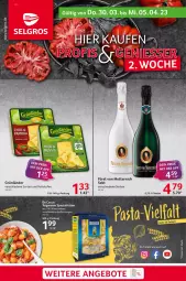 Gazetka promocyjna Selgros - Food - Gazetka - ważna od 05.04 do 05.04.2023 - strona 1 - produkty: angebot, angebote, De Cecco, ecco, eis, flasche, fürst von metternich, grünländer, hartweizen, Mett, metternich, paprika, reis, sekt, Spezi, teigwaren, tuc