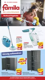 Gazetka promocyjna Famila - Prospekte - Gazetka - ważna od 14.09 do 14.09.2024 - strona 1 - produkty: akku, angebot, angebote, eckschrank, eimer, eis, elle, fenster, fenstersauger, jever, kraft, leifheit, LG, mehrzweckschrank, reis, rel, rwe, Schrank, Teleskop, teleskopstiel, teller, Ti, weck, Weste, Wild, Wischmopp