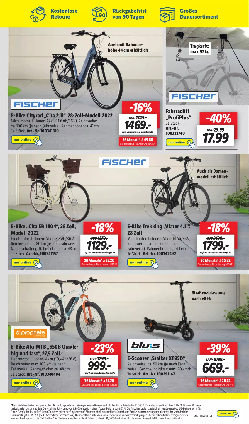 Aktueller Prospekt Lidl - Wochen-Highlights im Onlineshop - von 17.10 bis 23.10.2022 - strona 3 - produkty: akku, auer, dell, E-Bike, eis, elle, erde, Fahrrad, kraft, Mode, ndk, reis, rwe, Schal, scooter, Ti