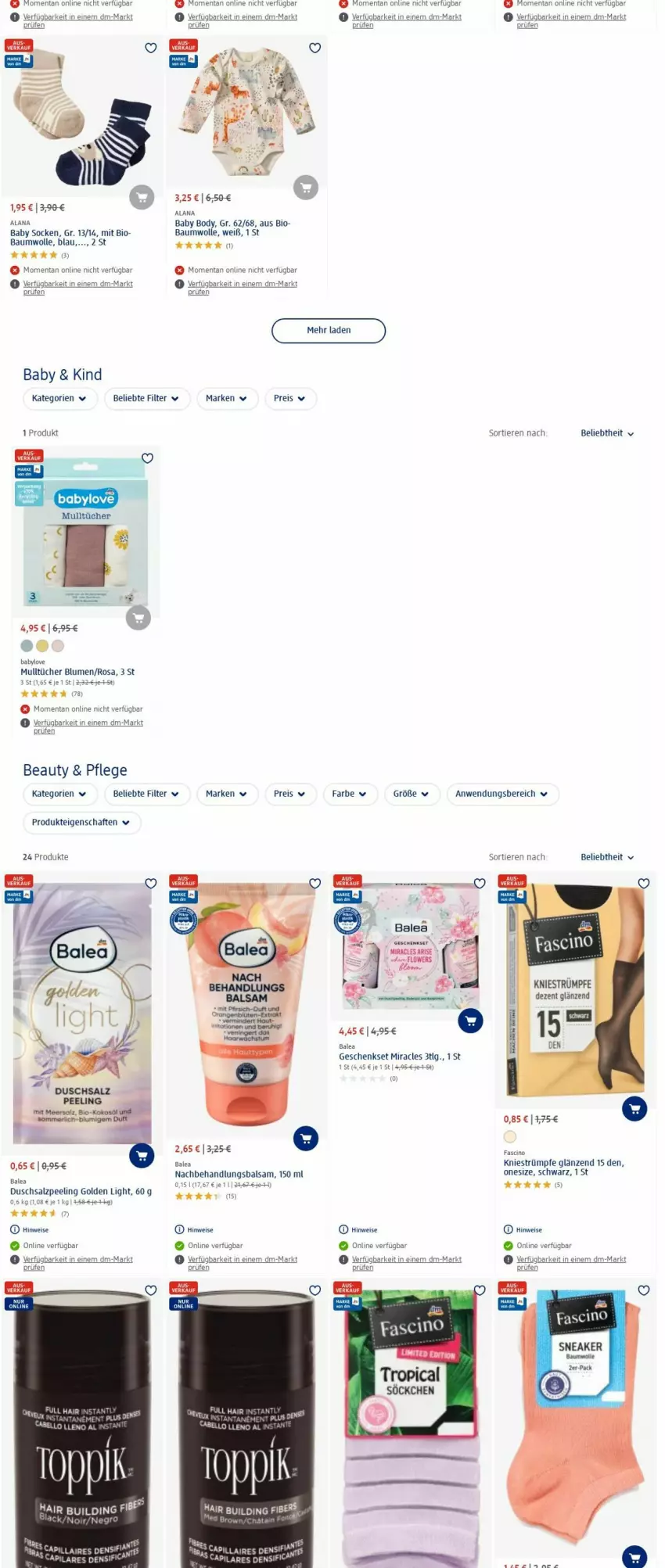 Aktueller Prospekt Dm Drogerie - Prospekte - von 04.09 bis 13.09.2023 - strona 15 - produkty: Babylove, balsam, Bau, baumwolle, bio, blume, blumen, body, cin, eis, Flowers, geschenkset, kokos, kokosöl, LG, meersalz, Mulltücher, Peeling, reis, salz, sneaker, socken, strümpfe, tee, Ti, Tiere, tücher, uhr, wolle