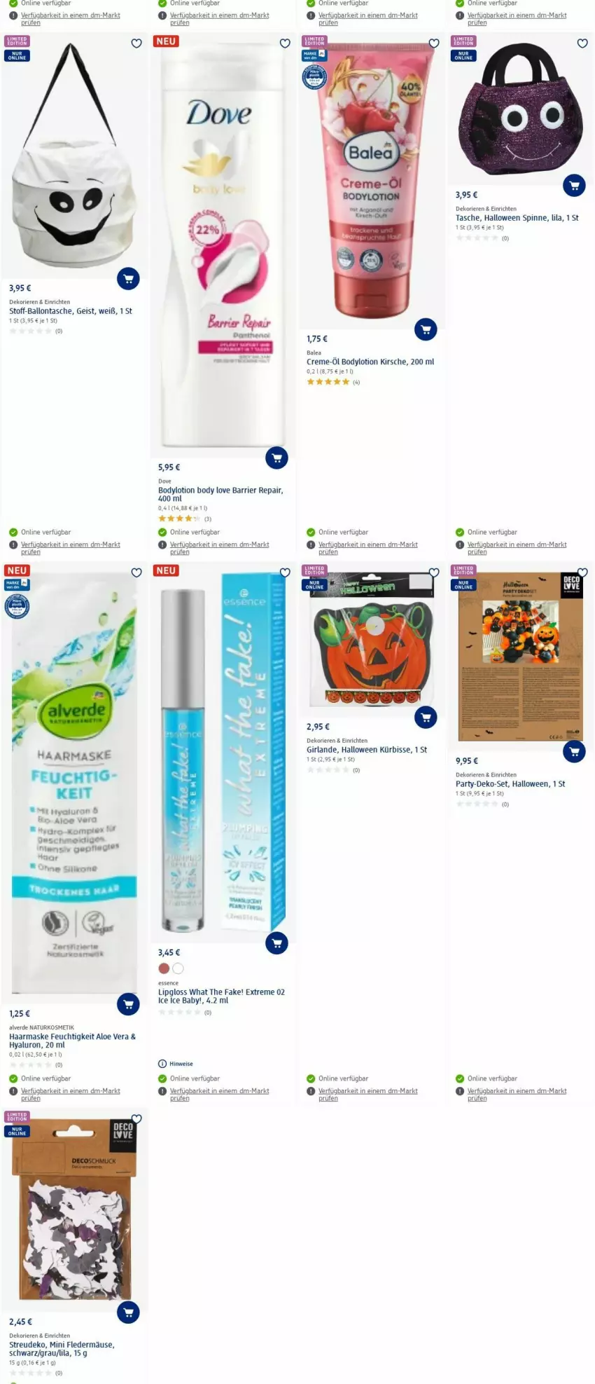 Aktueller Prospekt Dm Drogerie - Prospekte - von 04.09 bis 13.09.2023 - strona 24 - produkty: aloe vera, Alverde, ball, body, bodylotion, creme, dove, eis, erde, Girlande, hyaluron, kirsch, kirsche, kosmetik, Kürbis, Lipgloss, Lotion, Maske, natur, naturkosmetik, Tasche, Ti