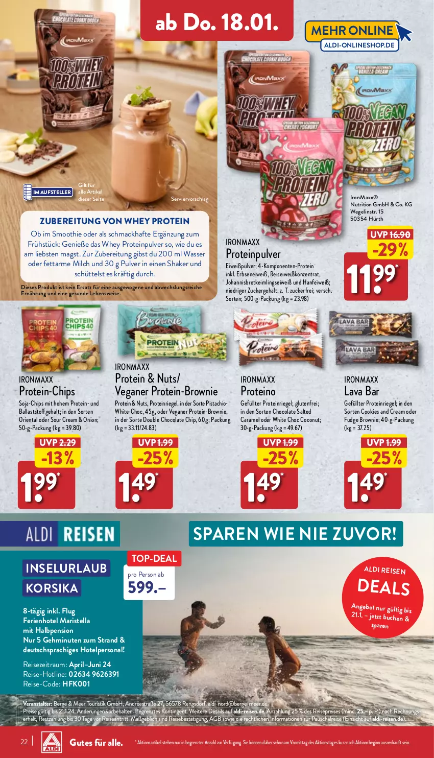 Aktueller Prospekt Aldi Nord - Von Montag - von 15.01 bis 20.01.2024 - strona 22 - produkty: aldi, angebot, ball, brot, brownie, buch, caramel, chips, coconut, cola, cookie, cookies, eis, elle, ente, erbsen, gin, mac, milch, Persona, pril, reis, riegel, Schal, shake, smoothie, soja, sour cream, teller, Ti, wasser, ZTE, zucker