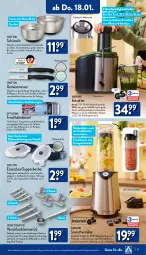 Gazetka promocyjna Aldi Nord - Von Montag - Gazetka - ważna od 20.01 do 20.01.2024 - strona 17 - produkty: ambia, Becher, Behälter, beutel, Clin, Crofton, decke, Deckel, dell, edelstahl, elle, Entsafter, flasche, frucht, Germ, gin, kaffee, lamm, leine, messer, mikrowelle, Mode, obst, Obst und Gemüse, Ria, ring, rwe, saft, Schal, schüssel, smoothie, Sport, spülmaschinen, suppe, suppen, Ti, Tiere, topf, Topfen, trinkflasche, und gemüse, ZTE