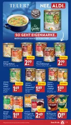 Gazetka promocyjna Aldi Nord - Von Montag - Gazetka - ważna od 20.01 do 20.01.2024 - strona 27 - produkty: aldi, Bau, Becher, bohne, bohnen, eintopf, eis, erbsen, fertiggericht, fleisch, hühner, lebensmittel, linsen, nudel, ravioli, reis, Schal, Schale, schwein, schweine, schweinefleisch, Ti, tiefpreis, tomate, tomaten, topf, wein, weine