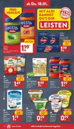 Gazetka promocyjna Aldi Nord - Von Montag - Gazetka - ważna od 20.01 do 20.01.2024 - strona 28 - produkty: aldi, almighur, almighurt, angebot, angebote, arla, barilla, Becher, beutel, bio, eis, feta, finello, frischkäse, Käse, kerrygold, mousse, pasta, pesto, Reibekäse, reis, salakis, sauce, teigwaren, Ti, tisch, trolli