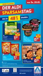 Gazetka promocyjna Aldi Nord - Von Montag - Gazetka - ważna od 20.01 do 20.01.2024 - strona 40 - produkty: aldi, auto, Becher, ehrmann, eis, elle, gin, grünländer, joghur, joghurt, kartoffel, lorenz, magazin, papier, pudding, saltletts, Spezi, telefon, teller, Ti, ZTE