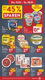 Gazetka promocyjna Aldi Nord - Von Montag - Gazetka - ważna od 20.01 do 20.01.2024 - strona 5 - produkty: almighur, almighurt, Becher, butter, camembert, ehrmann, ehrmann almighurt, eis, elle, frucht, fruchtjoghurt, gin, homann, ilag, joghur, joghurt, Käse, leerdammer, rama, reis, salami, salat, schinken, schinkenwurst, spargel, spargelschinken, Spezi, teller, Ti, wiltmann, wurst, ZTE, zucker