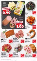 Gazetka promocyjna Kaufland - Gazetka - ważna od 14.09 do 14.09.2022 - strona 23 - produkty: ACC, Allmikäs, angebot, angebote, aprikose, aprikosen, auer, Bau, Bauer, Bergkäse, bratwurst, eis, fleisch, fleischwurst, frischkäse, frucht, gelee, gewürz, grobe bratwurst, hartkäse, Kaiser, Käse, kasseler, kochschinken, lachs, lachsschinken, mac, Mantel, meerrettich, milch, montorsi, olive, oliven, paprika, reis, Rettich, rind, rindfleisch, saft, salami, schinken, schwein, schweine, Schweinelachs, senf, Speck, tafelspitz, Ti, wein, weine, wiltmann, wurst, ZTE