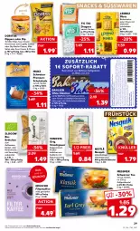 Gazetka promocyjna Kaufland - Gazetka - ważna od 14.09 do 14.09.2022 - strona 29 - produkty: angebot, angebote, auer, bahlsen, baileys, beutel, bio, brandt, Brei, brötchen, butter, butterkeks, chips, coupon, coupons, creme, dip, Doritos, eduscho, eis, filterkaffee, getränk, getränke, getränkepulver, haselnuss, Haselnusscreme, kaffee, kakao, keks, kekse, Kürbis, leibniz, mac, milch, nacho, nacho cheese, natur, nesquik, nestlé, nuss, Pick Up!, reis, Salsa, schoko, schokolade, schwarzer tee, snack, snacks, sofort-rabatt, sour cream, süsswaren, tee, Ti, tortilla, vollmilch, waffeln