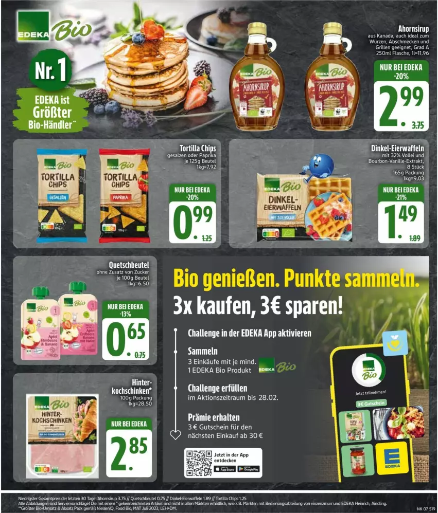 Aktueller Prospekt Edeka - Prospekte - von 09.02 bis 14.02.2026 - strona 21 - produkty: beutel, bio, chips, deka, edeka bio, flasche, grill, gutschein, HP, ring, tee, Ti, ZTE, zucker