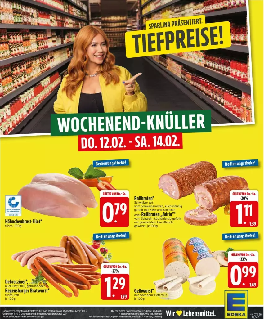 Aktueller Prospekt Edeka - Prospekte - von 09.02 bis 14.02.2026 - strona 30 - produkty: filet, hähnchenbrust, Ti