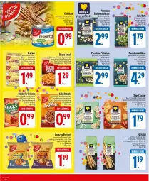 Gazetka promocyjna Edeka - Prospekte - Gazetka - ważna od 14.02 do 14.02.2026 - strona 22 - produkty: bacon, beutel, blume, blumen, blumenöl, brezel, Brezeln, chips, cracker, di oliva, ente, erdnüsse, geback, Hefe, honig, kartoffel, kartoffelchips, Käse, LG, mac, macadamia, Mantel, meersalz, mehl, mit paprika, Nissin, olive, oliven, olivenöl, paprika, pistazien, Pretzel, Rauch, ring, salz, schinken, senf, sesam, snack, sonnenblume, sonnenblumen, sonnenblumenöl, sour cream, Ti, tisch, wasa, weizenmehl