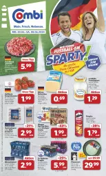 Gazetka promocyjna Combi - Prospekte - Gazetka - ważna od 08.06 do 08.06.2024 - strona 1 - produkty: Alwa, bratwurst, butter, butterkäse, deutscher schnittkäse, eis, elle, fleisch, frucht, fruchtjoghurt, gewürz, grill, hackfleisch, hackfleisch gemischt, joghur, joghurt, Käse, landliebe, milram, mineralwasser, pfanne, pfannen, pizza, pringles, Rauch, reis, rind, ring, rostbratwurst, rwe, Schal, Schale, schnittkäse, schwein, strauchtomaten, teller, Ti, tomate, tomaten, wagner, wasser, wein, wurst, ZTE