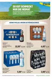 Gazetka promocyjna Metro - Regionaler Flyer - Gazetka - ważna od 31.08 do 31.08.2025 - strona 31 - produkty: Alwa, bismarck, bügel, bügelflasche, burger, flasche, flensburger, fritz, getränk, getränke, mac, mineralwasser, Palette, pils, pilsener, Ti, wasser