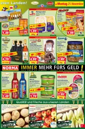 Gazetka promocyjna Norma - Norma - Gazetka - ważna od 28.11 do 28.11.2022 - strona 7 - produkty: Bau, Becher, beutel, Blüte, Brandenburger äpfel, burger, creme, eier, eiersalat, eis, elle, flasche, fleisch, Fleischerei, fleischsalat, frucht, frühstücksfleisch, Garten, Geflügel, Glühwein, Hausmacher, hering, holunder, holunderblüte, HP, jagdwurst, joghur, joghurt, kartoffel, kartoffelsalat, kräuter, kräutern, kühlregal, Kürbis, leberwurst, mac, marinade, milch, pils, pilsner, regal, reis, ring, Rotwurst, sac, sahne, salat, Schere, schoko, snack, Spezi, Ti, tiefpreis, wein, würfel, wurst, zitrone