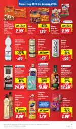 Gazetka promocyjna Lidl - Aktionsprospekt - Gazetka - ważna od 29.10 do 29.10.2022 - strona 39 - produkty: alesto, Alwa, angebot, berentzen, domestos, dry gin, Duftkerze, eis, elle, früchte, gerolsteine, gerolsteiner, gin, Glade, kerze, Kinder, Kinder Maxi, kraft, likör, liqueur, london dry, london dry gin, mineralwasser, Mineralwasser Medium, müsli, pils, pilsener, premium pils, Rauch, reis, rel, riegel, rwe, steiner, teller, Ti, warsteiner, wasser, whisky, ZTE