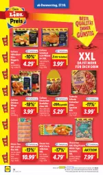 Gazetka promocyjna Lidl - Aktionsprospekt - Gazetka - ważna od 29.10 do 29.10.2022 - strona 40 - produkty: chicken wings, eis, filet, fisch, fischstäbchen, garnelen, gewürz, Käse, lachs, lachsfilet, ndk, nuggets, Ofen, pizza, prawns, preisvorteil, reis, Ria, Schal, Schale, schnitzel, schwein, seelachsfilet, steinofen, Ti, wein, wiener