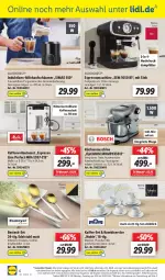 Gazetka promocyjna Lidl - Aktionsprospekt - Gazetka - ważna od 29.10 do 29.10.2022 - strona 56 - produkty: angebot, angebote, auto, besteck, besteck-set, edelstahl, eis, elle, espresso, gabel, kaffee, kaffeevollautomat, Kombiservice, küche, Küchen, küchenmaschine, LG, Löffel, messer, milch, milchaufschäumer, Mixa, ndk, reis, rel, Ria, Schal, Schale, schüssel, silvercrest, sim, telefon, Ti, timer, tisch, uhr, Waage, WICK