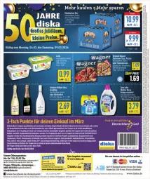 Gazetka promocyjna Diska - Gazetka - ważna od 09.03 do 09.03.2024 - strona 12 - produkty: aktionspreis, alkohol, angebot, angebote, Astra, bier, coupon, deka, deutschlandcard, eis, elsässer art, ente, erde, flasche, gin, guthabenkarte, gutschein, Kette, lätta, milch, nuss, Ofen, original wagner, pizza, reis, ring, Roller, sac, söhnlein, spee, steinofen, steinofen pizza, Sushi, tee, Ti, uhr, vollwaschmittel, wagner, waschmittel, ZTE