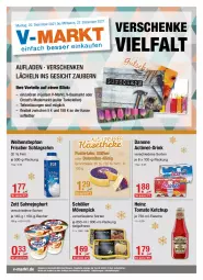 Gazetka promocyjna Vmarkt - V-Markt - Gazetka - ważna od 22.12 do 22.12.2021 - strona 1 - produkty: actimel, angebot, angebote, Bau, Becher, danone, dell, drink, eis, elle, , flasche, heinz, joghur, joghurt, Käse, ketchup, Mode, mövenpick, sahne, Sahnejoghurt, schlagrahm, schnittkäse, Schöller, Ti, tomato ketchup, weihenstephan, zott