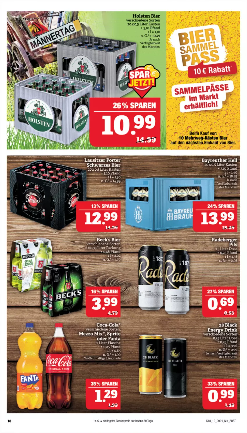 Aktueller Prospekt Marktkauf - Prospekt - von 05.05 bis 11.05.2024 - strona 18 - produkty: becks, Berger, bier, eis, fanta, flasche, gin, lack, limo, limonade, pils, radeberger, reis, Ti, ZTE