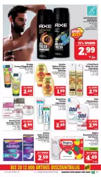 Gazetka promocyjna Marktkauf - Prospekt - Gazetka - ważna od 11.05 do 11.05.2024 - strona 31 - produkty: Alwa, Always, axe, creme, deo, deodorant, discount, dusche, eis, elnett, flasche, garnier, gin, haarspray, haushaltstücher, kneipp, mundwasser, Odol, pflegedusche, reis, sensodyne, shampoo, slip, slipeinlagen, spülung, Ti, tücher, Wahre Schätze, wasser, zahncreme, ZTE