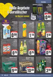 Gazetka promocyjna Edeka - Angebote der Woche - Gazetka - ważna od 08.04 do 08.04.2023 - strona 18 - produkty: aktionspreis, Alwa, auer, eis, ente, flasche, getränk, getränke, Holz, limo, limonade, limonaden, mineralwasser, monster, pils, pilsener, Proviant, Rana, Rauch, reis, Ti, wasser, ZTE