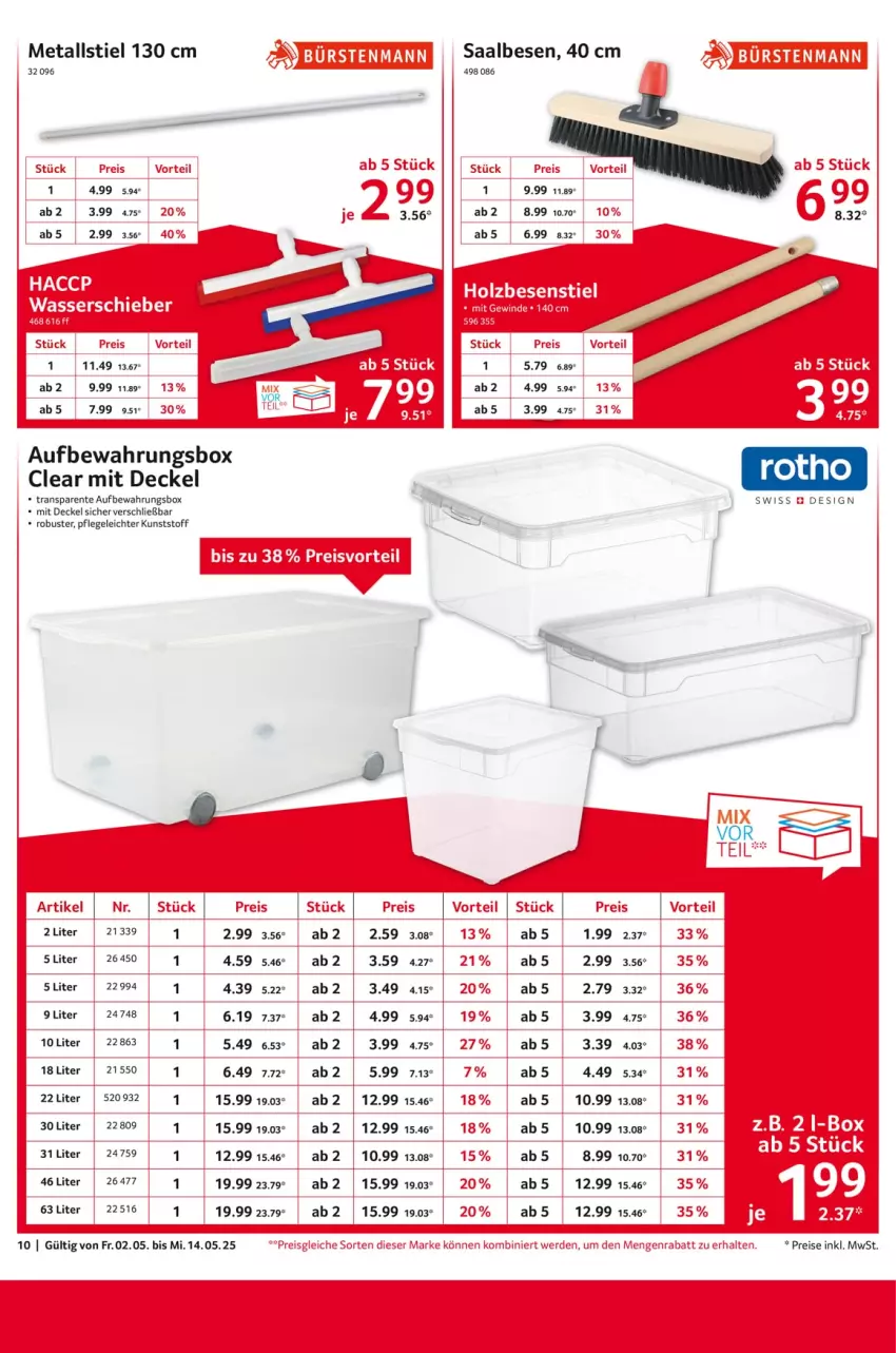 Aktueller Prospekt Selgros - Staffelpreise - von 02.05 bis 14.05.2025 - strona 10 - produkty: aufbewahrungsbox, decke, Deckel, eis, ente, erde, reis, Ti