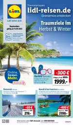 Gazetka promocyjna Lidl - Themenflyer September 2022 - Gazetka - ważna od 12.11 do 12.11.2022 - strona 1 - produkty: Bad, buch, decke, eier, eis, Garten, reis, Ti, uhr