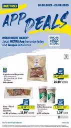 Gazetka promocyjna Metro - App Deals - Gazetka - ważna od 23.08 do 23.08.2025 - strona 1 - produkty: abholpreise, angebot, angebote, Becher, beutel, coupon, eis, ilag, Metro, Rauch, reis, rwe, Schal, Schale, spareribs, Ti