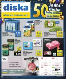 Gazetka promocyjna Diska - Gazetka - ważna od 20.07 do 20.07.2024 - strona 1 - produkty: aktionspreis, alpenmilch, Alwa, angebot, angebote, deka, edelstahl, eis, elle, ente, grill, jacobs, kaffee, Käse, kontaktgrill, milch, milram, mineralwasser, nuss, reis, rel, ritter, ritter sport, rotwein, schoko, schokolade, Sport, tafeltrauben, Ti, tisch, trauben, wasser, wein