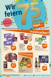 Gazetka promocyjna Tegut - Angebote der Woche - Gazetka - ważna od 29.01 do 29.01.2022 - strona 3 - produkty: alkohol, alpenmilch, angebot, angebote, ariel, ariel waschmittel, Bau, Becher, bio, dekoration, Dr. Oetker, flasche, getränk, getränke, gewürz, Grießpudding, grütze, kiwi, krone, lachs, lamm, Lammkrone, lammlachse, milch, milka, milka schokolade, mönchshof, natur, Pods, pudding, schoko, schokolade, Ti, tisch, waschmittel