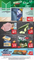 Gazetka promocyjna Marktkauf - Prospekt - Gazetka - ważna od 18.03 do 18.03.2023 - strona 1 - produkty: aktionspreis, angebot, angebote, bier, bismarck, brot, brötchen, butter, deka, eis, fisch, frontkamera, gurke, holsten, kamera, kotelett, lachs, mac, matjes, meggle, natur, nuss, reis, salat, Salatgurke, schwein, schweine, schweinekotelett, Ti, uhr, wein, weine