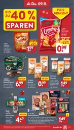 Gazetka promocyjna Aldi Nord - Von Montag - Gazetka - ważna od 11.11 do 11.11.2023 - strona 29 - produkty: beutel, bourbon, chips, crunchips, Dr. Oetker, eis, elle, flasche, gewürz, gin, korb, kuchen, Lebkuchen, likör, lorenz, lorenz crunchips, milch, mousse, nuss, paprika, pfeffer, reis, saltletts, teller, Ti, uhr, vanille, vollmilch, ZTE