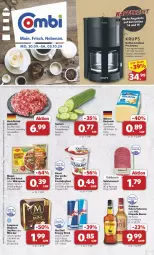 Gazetka promocyjna Combi - Prospekte - Gazetka - ważna od 05.10 do 05.10.2024 - strona 1 - produkty: auer, Bau, Bauer, Becher, beutel, deutscher schnittkäse, drink, eis, elle, energy drink, Etiqueta Blanca, flasche, fleisch, frucht, fruchtjoghurt, gurke, gurken, hackfleisch, hackfleisch gemischt, joghur, joghurt, kaffee, kaffeemaschine, Käse, langnese, maggi, maggi fix, magnum, milram, osborne, red bull, reis, rind, rwe, salami, schnittkäse, schwein, tasse, teller, Ti, veterano, wein, wurst, ZTE