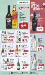 Gazetka promocyjna Combi - Prospekte - Gazetka - ważna od 05.10 do 05.10.2024 - strona 21 - produkty: asbach uralt, baileys, brut, Cachaca, corona, dry gin, ecco, eier, eierlikör, eis, ente, flasche, gin, gordon, irish cream, johnnie walker, LG, likör, liqueur, london dry, london dry gin, martini, mezzacorona, moselland, ouzo, reis, riesling, rum, spirituosen, Ti, verpoorten, vodka, wein, weine, ZTE