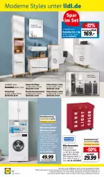 Gazetka promocyjna Lidl - August-Highlights im Onlineshop - Gazetka - ważna od 31.08 do 31.08.2023 - strona 10 - produkty: Bad, Badmöbel, Bau, Beckenunterschrank, dell, eis, hochschrank, küche, LG, möbel, Mode, ndk, pool, Ria, Schrank, Seitenschrank, spiegel, Ti, tisch, unterschrank, waschbecken, waschbeckenunterschrank, waschmaschine, waschmaschinen, ZTE