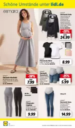 Gazetka promocyjna Lidl - August-Highlights im Onlineshop - Gazetka - ważna od 31.08 do 31.08.2023 - strona 14 - produkty: asti, Bau, baumwolle, bio, esmara, gin, jeans, kleid, leggings, maxikleid, ndk, Parka, shirt, shirts, shorts, Ti, tisch, wolle