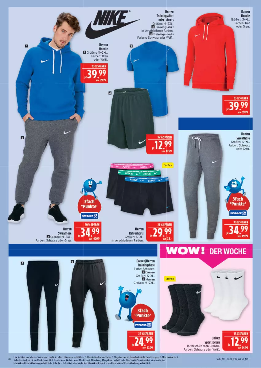 Aktueller Prospekt Marktkauf - Prospekt - von 18.01 bis 24.01.2026 - strona 40 - produkty: eis, erde, hose, reis, retroshorts, schuhe, shirt, shorts, Sport, Sweathose, Ti, Trainingshose