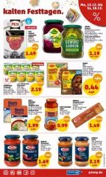 Gazetka promocyjna Penny - Prospekte - Gazetka - ważna od 18.12 do 18.12.2021 - strona 17 - produkty: auer, barilla, beutel, bolognese, bonduelle, eis, elle, erbsen, gin, Goldmais, gulasch, gurke, gurken, Kühne, maggi, maggi fix, mais, pasta, pesto, reis, sauce, Soße, spaghetti, spaghetti bolognese, Ti, Wild