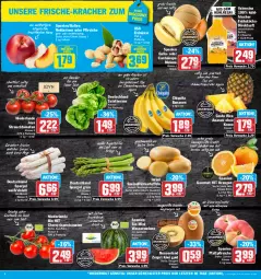 Gazetka promocyjna Aez - Prospekte - Gazetka - ważna od 03.06 do 03.06.2023 - strona 2 - produkty: ananas, auer, aus dem kühlregal, banane, bananen, Bau, berliner, bio, bio hit, chiquita, deutscher spargel, direktsaft, discount, eis, Elan, elle, erdnüsse, flasche, fleisch, frucht, früchte, fruchtfleisch, Frühkartoffeln, ilag, kartoffel, kartoffeln, kiwi, Kiwi Gold, kracher, krone, kühlregal, mac, melone, Nektar, nektarinen, nektarinen oder, oder pfirsiche, orange, orangen, pfirsich, pfirsiche, plattpfirsiche, Rauch, regal, reis, rispentomaten, saft, salat, salatherzen, Schal, Schale, snack, spargel, spargel grün, speisefrühkartoffeln, strauchtomaten, Ti, tisch, tomate, tomaten, valensina, wasser, wassermelone, zespri, ZTE