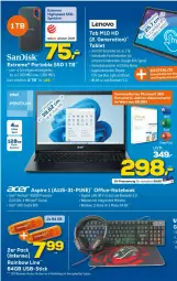 Gazetka promocyjna Euronics - Prospekte - Gazetka - ważna od 12.04 do 12.04.2023 - strona 15 - produkty: Elan, elle, ente, Intel, Kinder, lenovo, microsd, notebook, office, olsen, Persona, spee, ssd, tablet, Ti, uhd