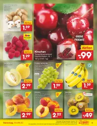 Gazetka promocyjna Netto Marken-Discount - Filial-Angebote - Gazetka - ważna od 04.06 do 04.06.2022 - strona 5 - produkty: angebot, aprikose, aprikosen, asti, banane, bananen, beere, beeren, bestpreis, braun, champignon, eis, Elan, fleisch, früchte, galiamelone, himbeer, himbeere, himbeeren, kirsch, kirsche, kirschen, kiwi, Kiwi Gold, melone, pfirsich, pfirsiche, reis, Schal, Schale, Ti, trauben, ZTE