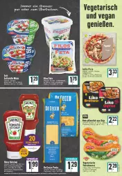Gazetka promocyjna Edeka - Angebote der Woche - Gazetka - ważna od 02.04 do 02.04.2022 - strona 15 - produkty: angebot, Becher, De Cecco, ecco, eis, erde, flasche, fleisch, fleischwurst, heinz, ketchup, mayonnaise, mit paprika, natur, nuss, paprika, pasta, pizza, rel, soja, spaghetti, Ti, Vegeta, wurst, Yo